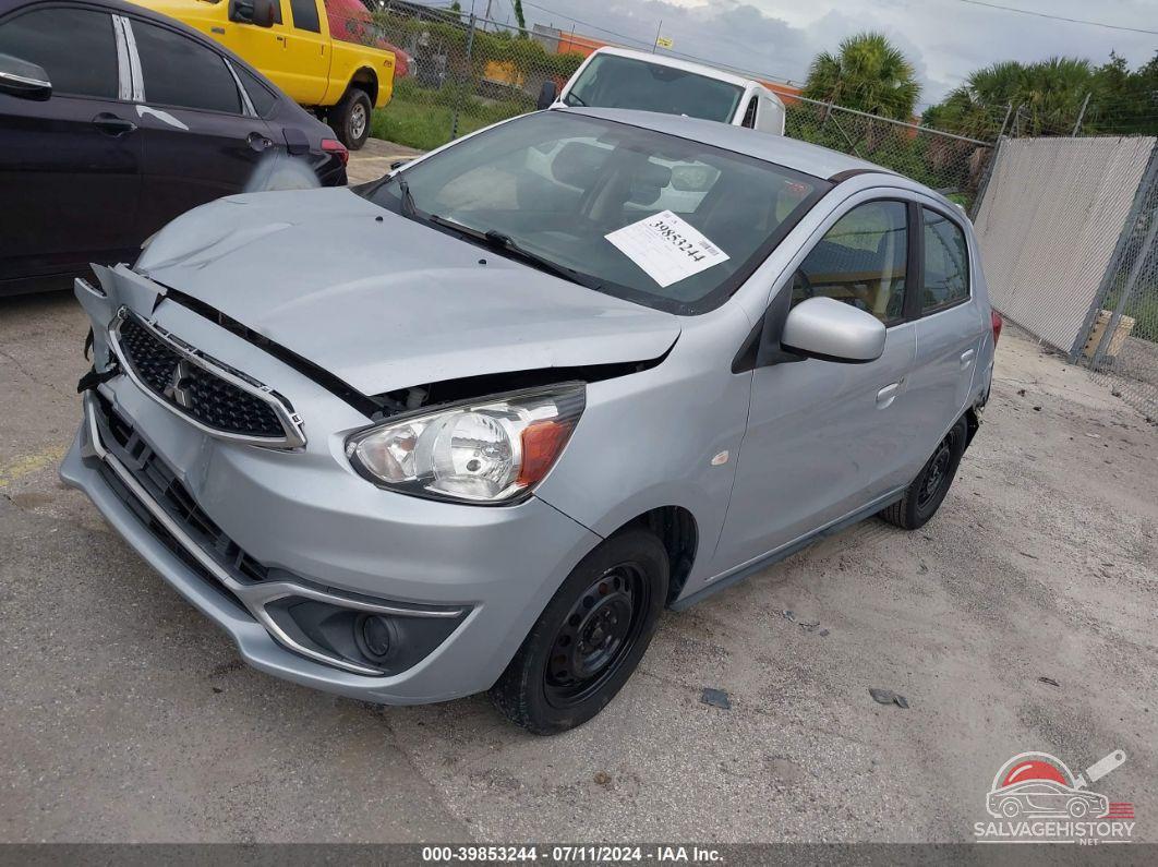 ML32A3HJ3KH016088 2019 MITSUBISHI MIRAGE photo no. 2