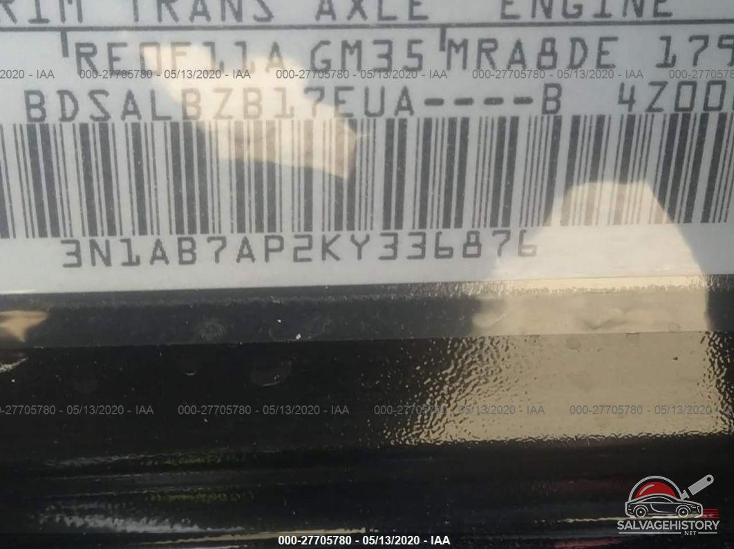 3N1AB7AP2KY336876 2019 NISSAN SENTRA photo no. 9