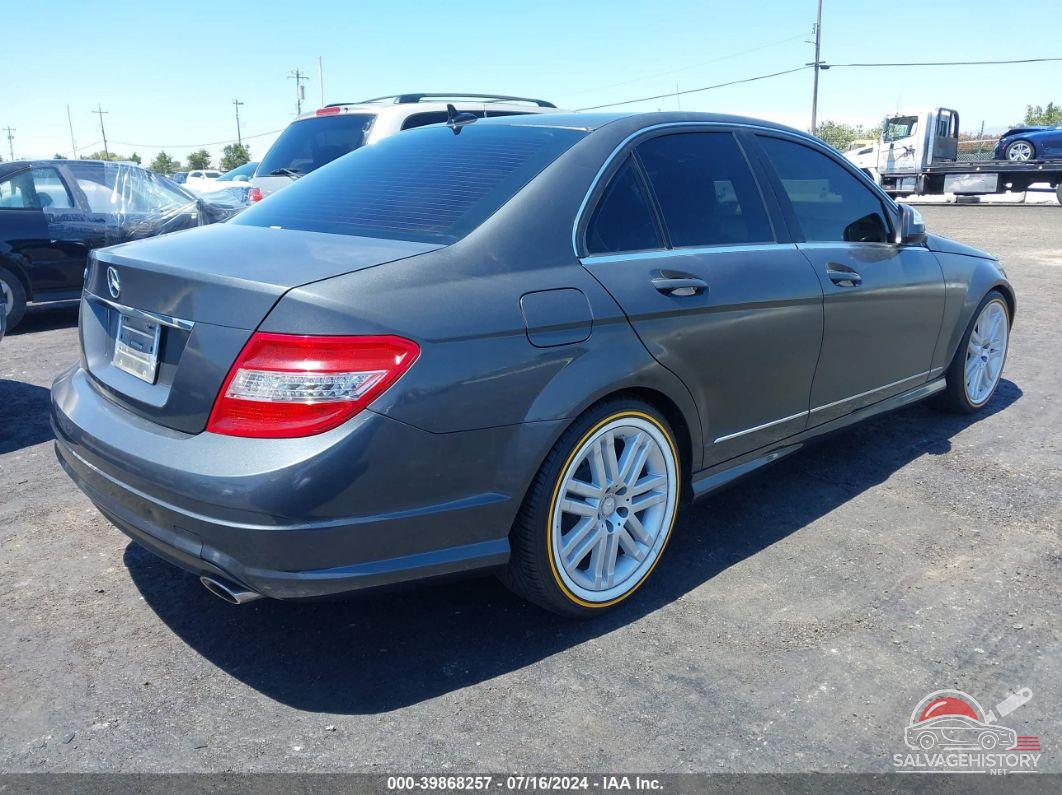 WDDGF54X89R064805 2009 MERCEDES-BENZ C 300 photo no. 4