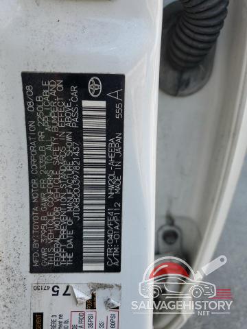 JTDKB20U397821437 2009 TOYOTA PRIUS photo no. 12