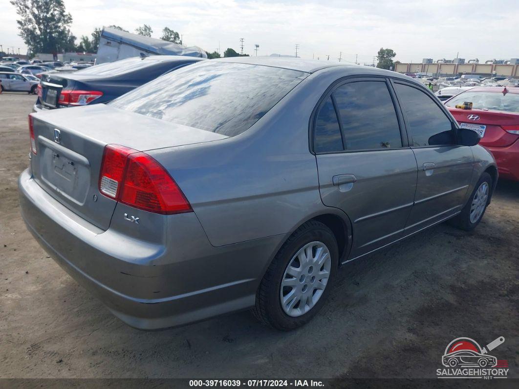 2HGES16525H621396 2005 HONDA CIVIC photo no. 4