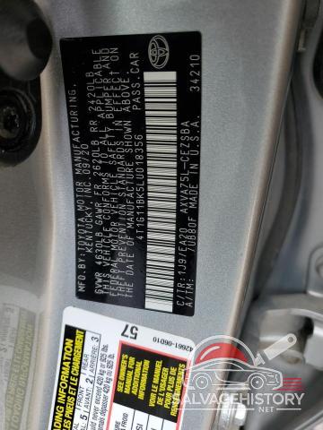 4T1G11BK5LU018356 2020 TOYOTA CAMRY photo no. 12