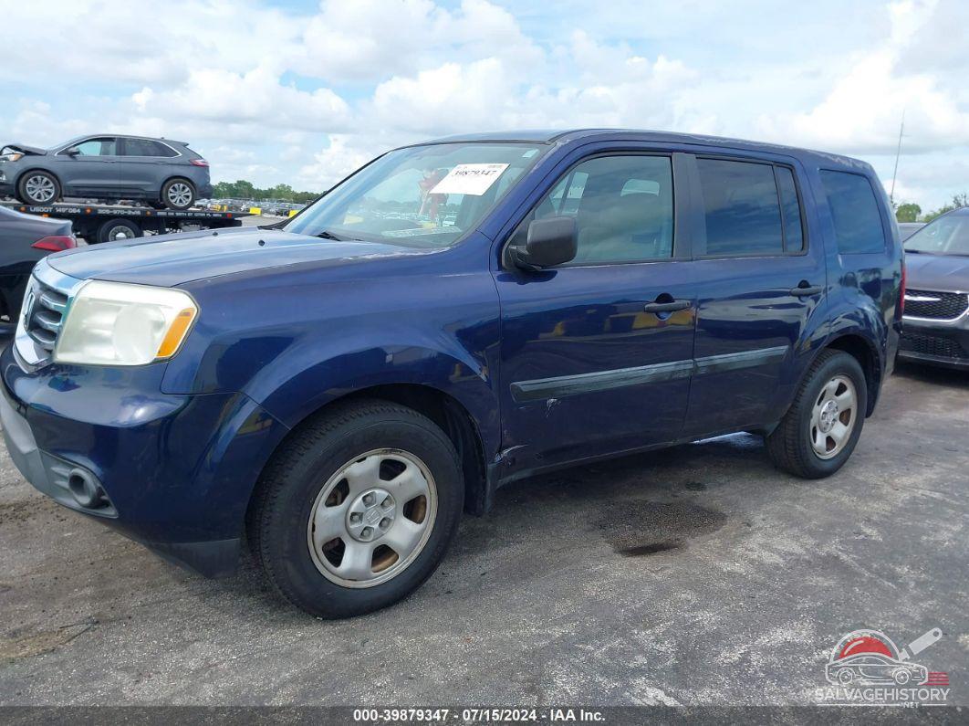 5FNYF3H20DB009992 2013 HONDA PILOT photo no. 6