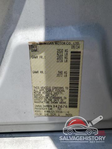 1N4AL3AP8FN342676 2015 NISSAN ALTIMA photo no. 12