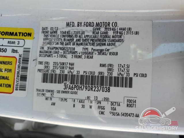 3FA6P0H79DR237038 2013 FORD FUSION photo no. 13