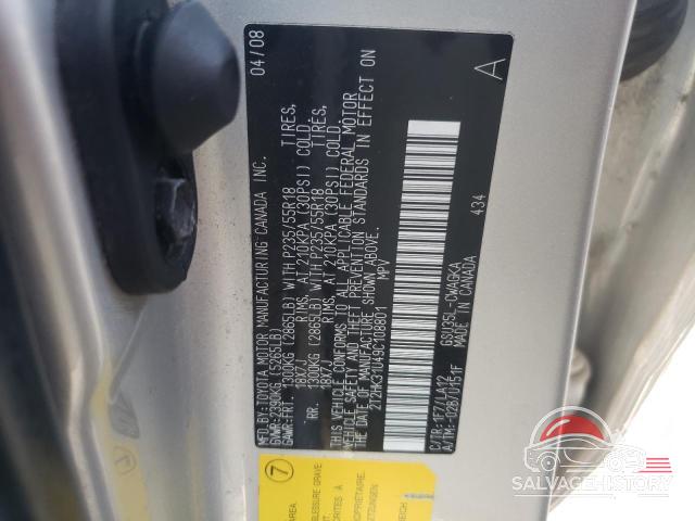 2T2HK31U49C108801 2009 LEXUS RX350 photo no. 12