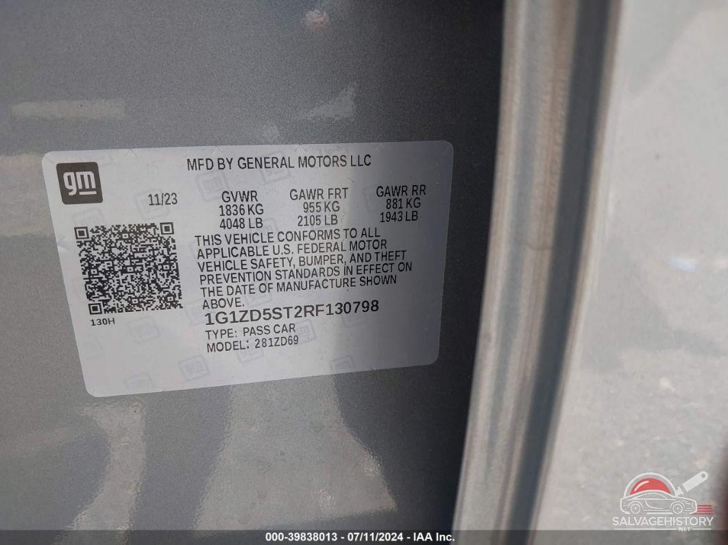 1G1ZD5ST2RF130798 2024 CHEVROLET MALIBU photo no. 9