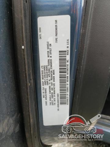 4S3BL626257216631 2005 SUBARU LEGACY photo no. 12