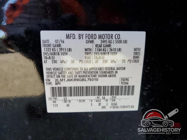 2LMTJ6KR9GBL79310 2016 LINCOLN MKX photo no. 12