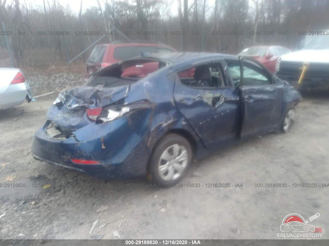 5NPDH4AE6GH795807 2016 HYUNDAI ELANTRA photo no. 4
