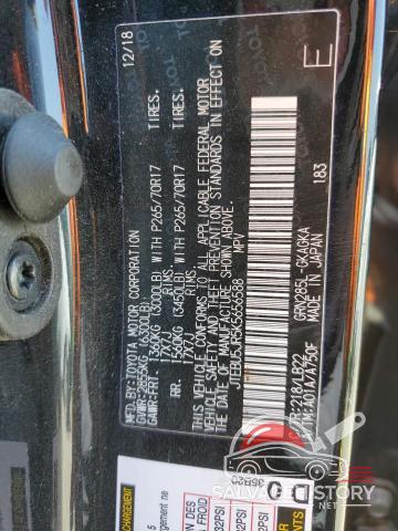JTEBU5JR5K5656588 2019 TOYOTA 4RUNNER photo no. 13