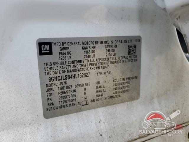 3GNCJLSB4HL162827 2017 CHEVROLET TRAX photo no. 12