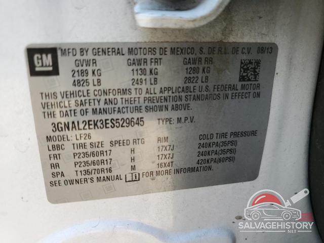 3GNAL2EK3ES529645 2014 CHEVROLET CAPTIVA photo no. 13