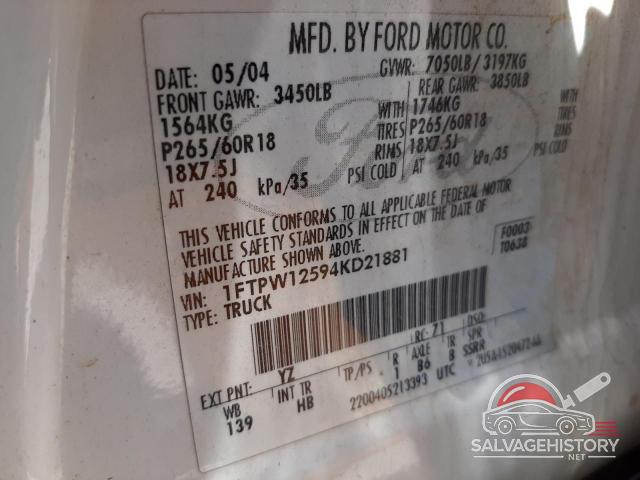 1FTPW12594KD21881 2004 FORD F-150 photo no. 12