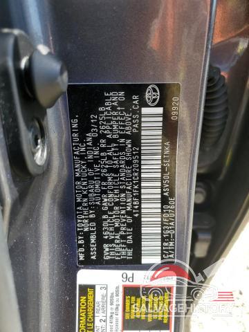 4T4BF1FK1CR209512 2012 TOYOTA CAMRY photo no. 12