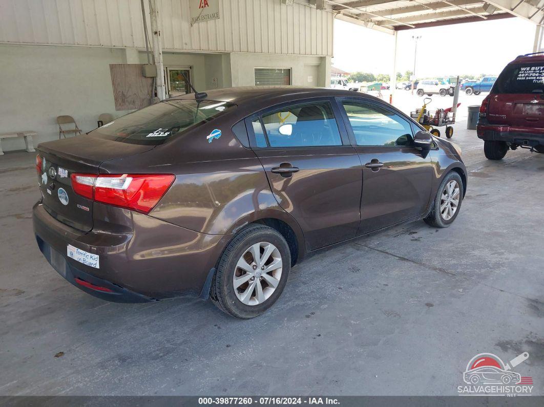 KNADN4A39E6335424 2014 KIA RIO photo no. 4