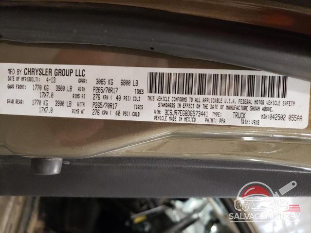 3C6JR7EG8DG573441 2013 RAM 1500 photo no. 12