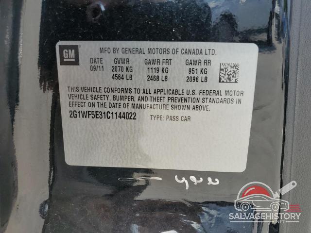 2G1WF5E31C1144022 2012 CHEVROLET IMPALA photo no. 12