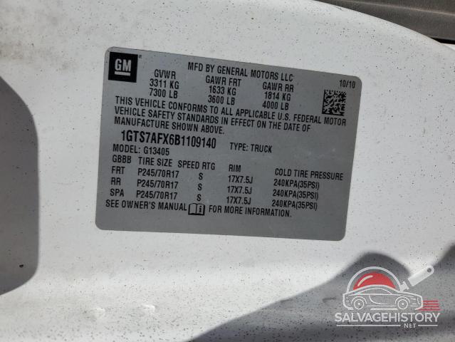 1GTS7AFX6B1109140 2011 GMC SAVANA photo no. 13