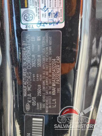 KNAFW6A35B5432204 2011 KIA FORTE photo no. 12