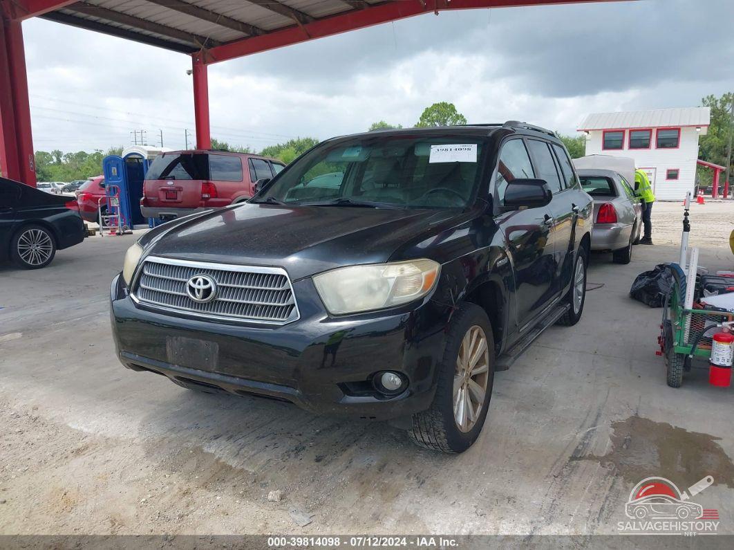 JTEEW44A092037125 2009 TOYOTA HIGHLANDER HYBRID photo no. 2