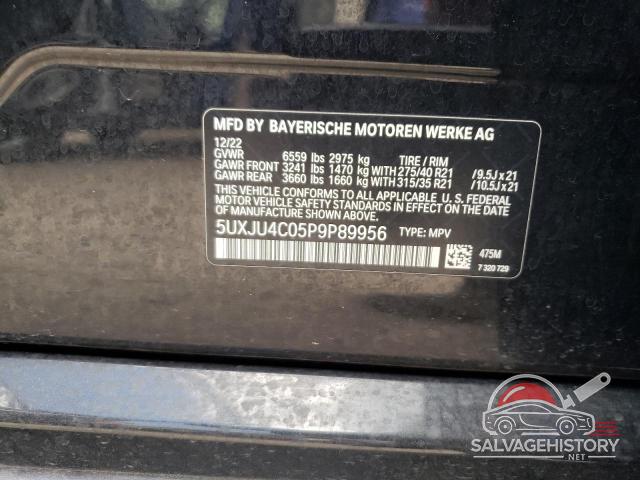 5UXJU4C05P9P89956 2023 BMW X5 photo no. 14