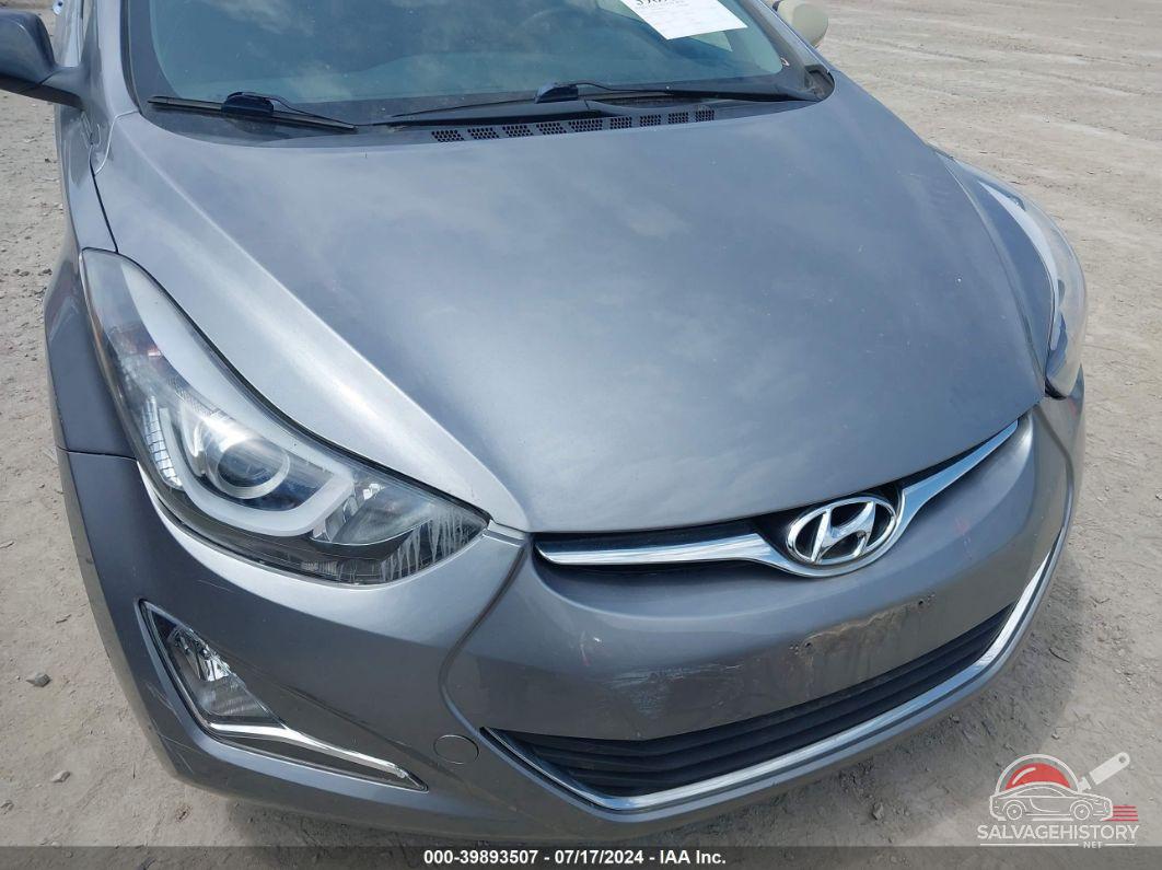 KMHDH4AEXFU394051 2015 HYUNDAI ELANTRA photo no. 6