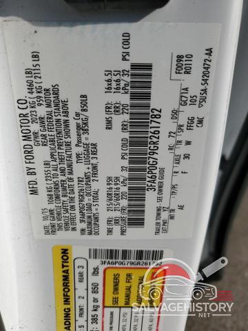 3FA6P0G79GR261782 2016 FORD FUSION photo no. 12