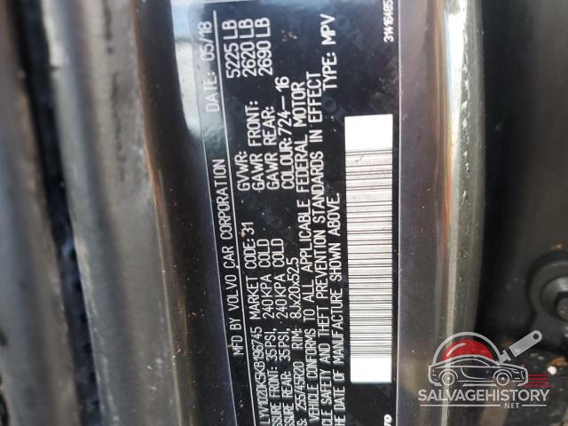 LYV102DK5KB196745 2019 VOLVO XC60 photo no. 13