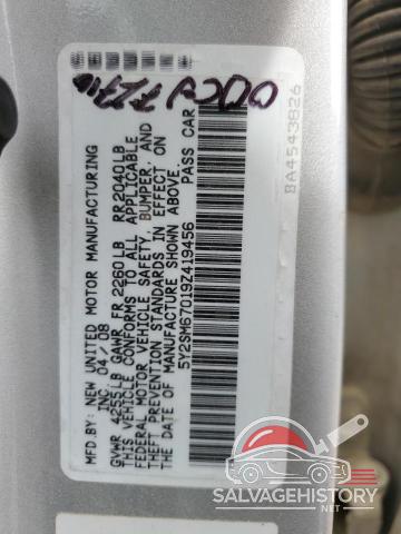 5Y2SM67019Z419456 2009 PONTIAC VIBE photo no. 13