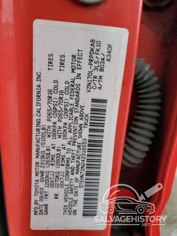 5TEHN72N24Z318553 2004 TOYOTA TACOMA photo no. 12
