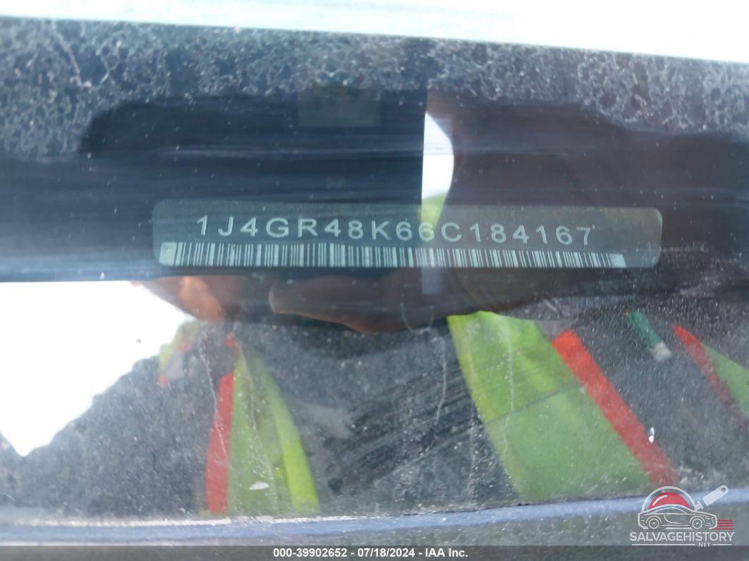 1J4GR48K66C184167 2006 JEEP GRAND CHEROKEE photo no. 9