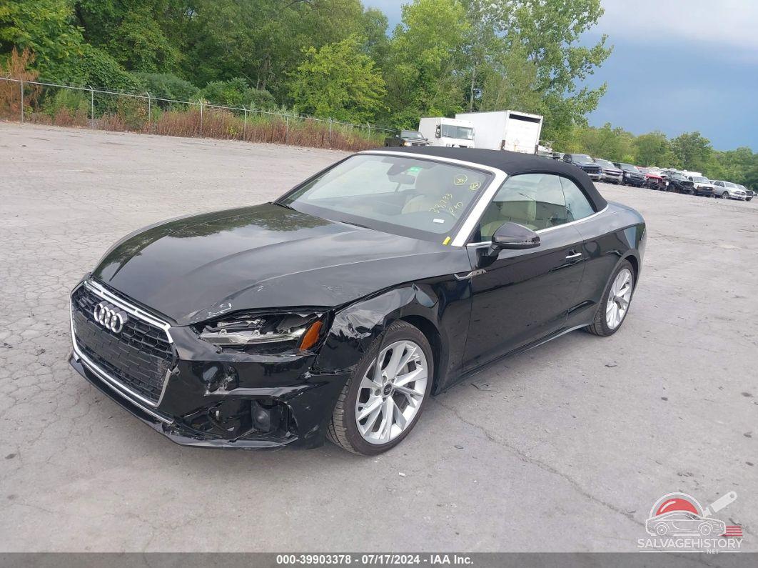 WAU2AGF50NN007586 2022 AUDI A5 CABRIOLET photo no. 2