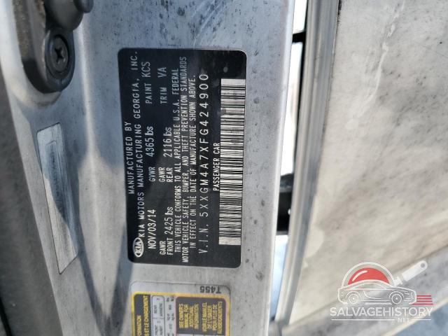 5XXGM4A7XFG424900 2015 KIA OPTIMA photo no. 12
