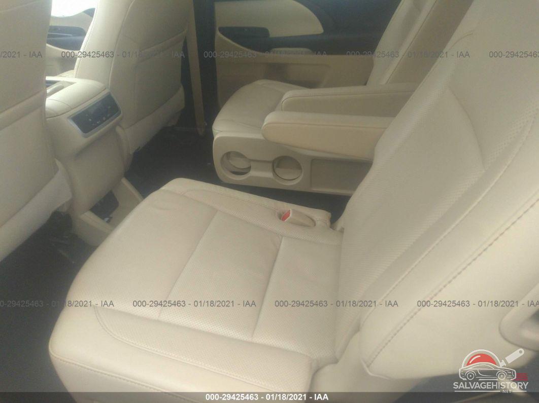 5TDDZRFHXHS360796 2017 TOYOTA HIGHLANDER photo no. 8