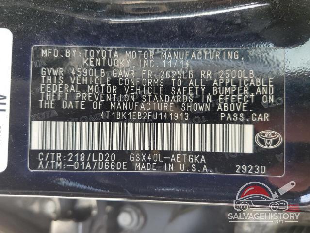 4T1BK1EB2FU141913 2015 TOYOTA AVALON photo no. 12