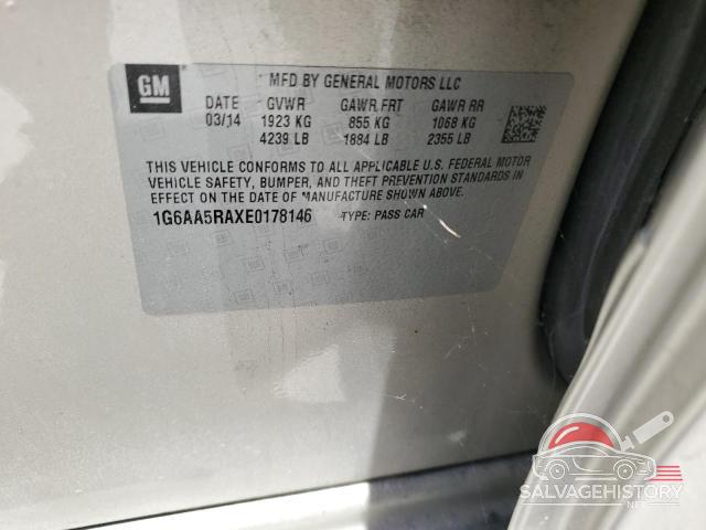1G6AA5RAXE0178146 2014 CADILLAC ATS photo no. 12