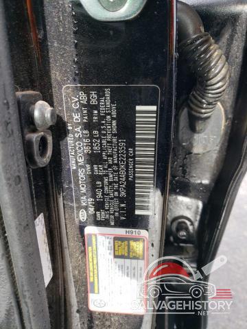 3KPA24AB0KE223591 2019 KIA RIO photo no. 12