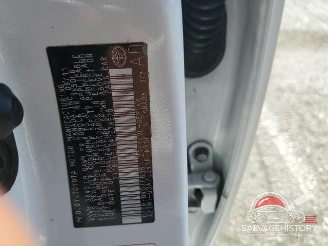 2T1BU4EE8BC678528 2011 TOYOTA COROLLA photo no. 12
