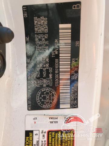 5TDZK3DC1BS169399 2011 TOYOTA All Models photo no. 13