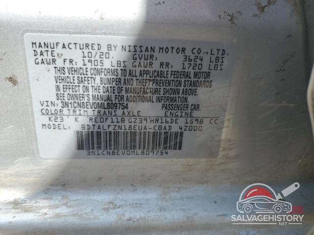 3N1CN8EV0ML809754 2021 NISSAN VERSA photo no. 13