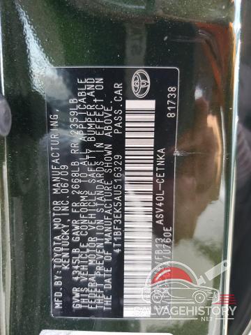 4T1BF3EK5AU516329 2010 TOYOTA CAMRY photo no. 13