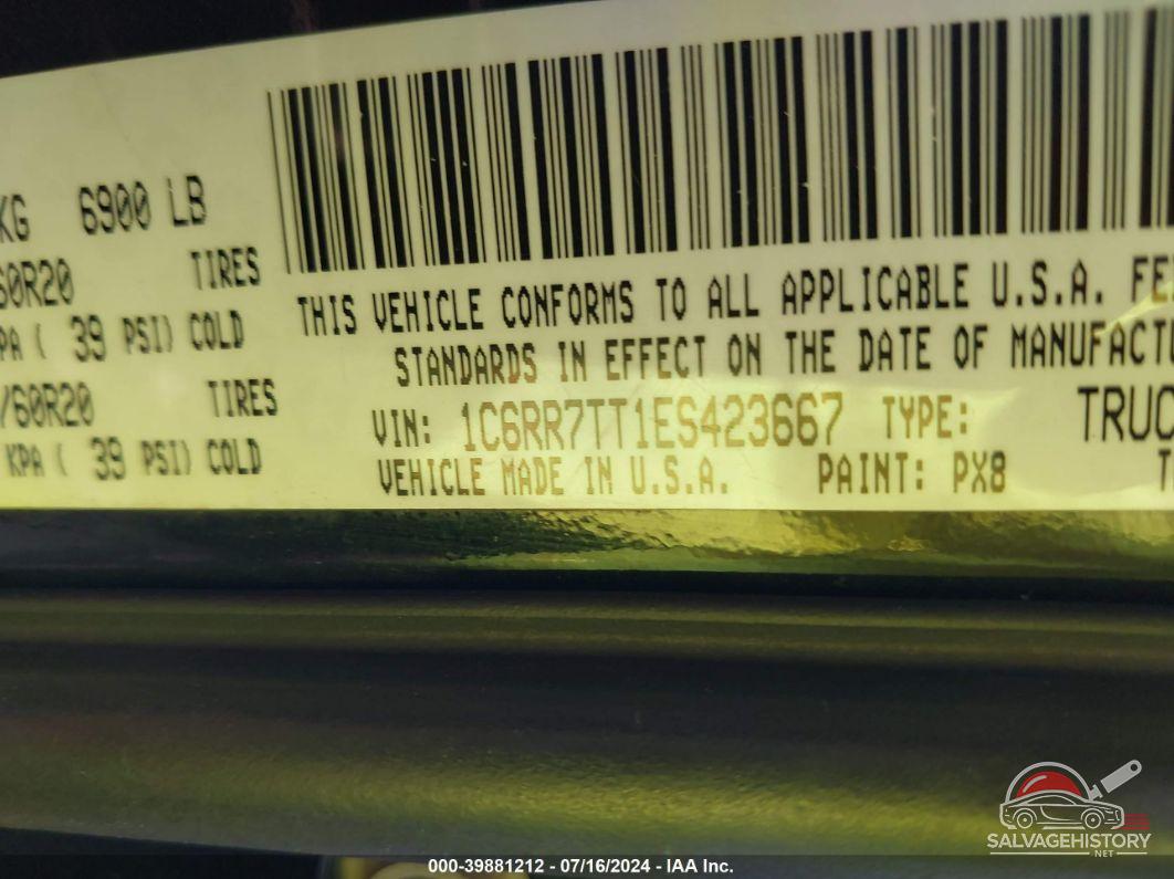 1C6RR7TT1ES423667 2014 RAM 1500 photo no. 9