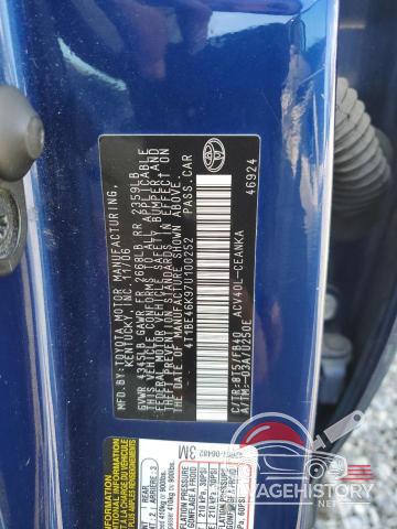 4T1BE46K97U100252 2007 TOYOTA CAMRY photo no. 12
