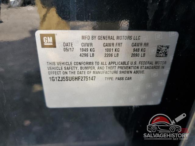 1G1ZJ5SU6HF275147 2017 CHEVROLET MALIBU photo no. 12