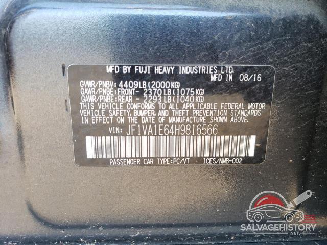JF1VA1E64H9816566 2017 SUBARU WRX photo no. 13