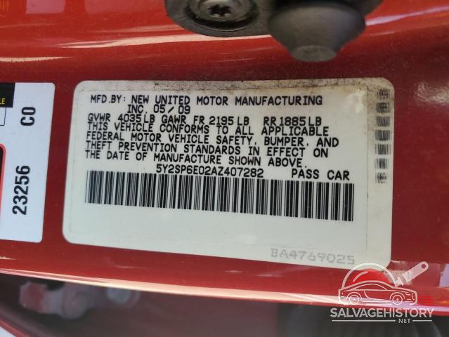 5Y2SP6E02AZ407282 2010 PONTIAC VIBE photo no. 12