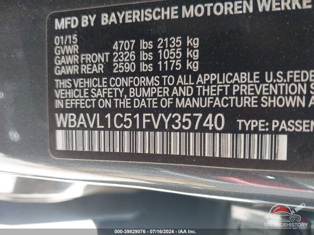 WBAVL1C51FVY35740 2015 BMW X1 photo no. 9