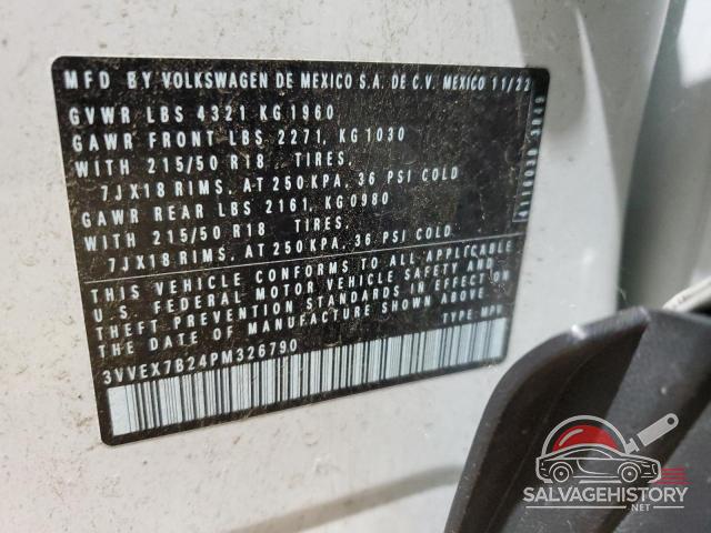 3VVEX7B24PM326790 2023 VOLKSWAGEN TAOS SE photo no. 13