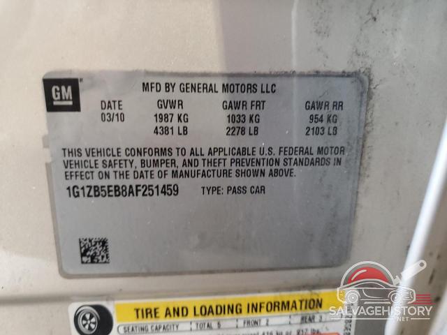 1G1ZB5EB8AF251459 2010 CHEVROLET MALIBU photo no. 12